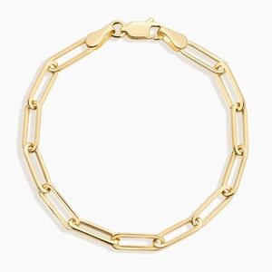 Brilliant Earth Devon Paperclip Chain Bracelet Extra Large 14k Yellow Gold 6.5in